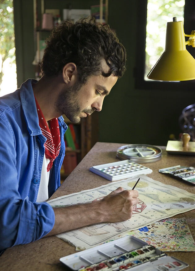 Planche Murale | POLYÈDRE ROUGE 3 Planche Murale | POLYÈDRE ROUGE – Image 3