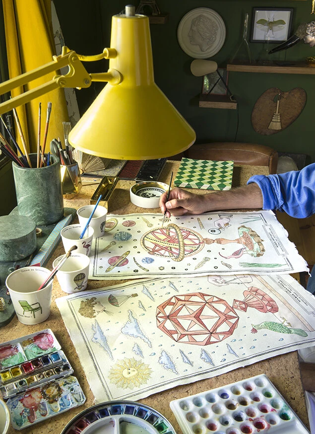 Planche Murale | POLYÈDRE ROUGE 2 Planche Murale | POLYÈDRE ROUGE – Image 2