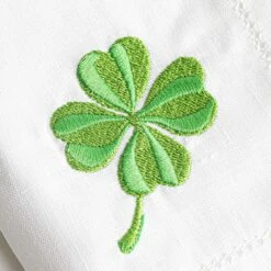 Serviette En Lin Brodée | CHANCE -Atelier Élégance Pas Cher Magasin NAPKIN CLOSE UP DAISY