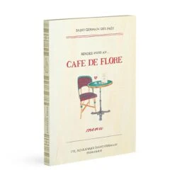 Carnet | CAFÉ DE FLORE 7 Carnet | CAFÉ DE FLORE -Atelier Élégance Pas Cher Magasin NOTEBOOK CAFE DE FLORE SIDE