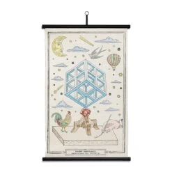 Planche Murale | POLYÈDRE BLEU