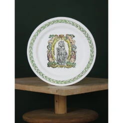 Assiette Décorative | CHAT MÉDAILLON -Atelier Élégance Pas Cher Magasin Plate 0010 IMG 7629