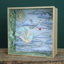 Vitrine à Merveilles | OISEAU VERT ET COCCINELLE