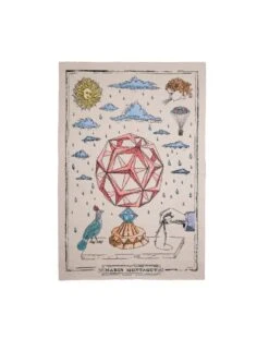 Couverture Cachemire | POLYEDRE ROUGE | COLLAB SAVED NY X MM -Atelier Élégance Pas Cher Magasin marin montagut couverture1 2