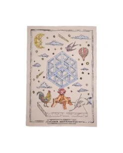 Couverture Cachemire | POLYEDRE BLEU | COLLAB SAVED NY X MM -Atelier Élégance Pas Cher Magasin marin montagut couverture2 2